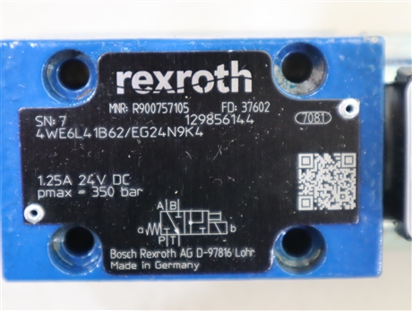 4WE6L41B6X/EG24N9K4 R900757105 德国力士乐REXROTH电磁阀