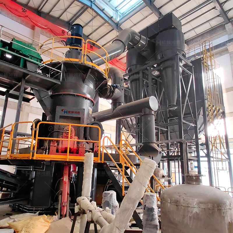 石灰岩磨粉机 环保立磨 时产5吨矿粉加工生产线 重晶石磨粉生产线
