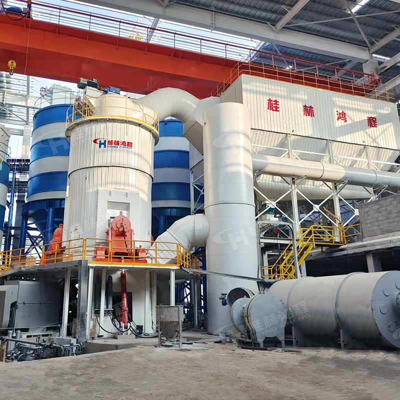 鸿程机械800型立式超细磨机 重晶石粉磨粉机可通热风