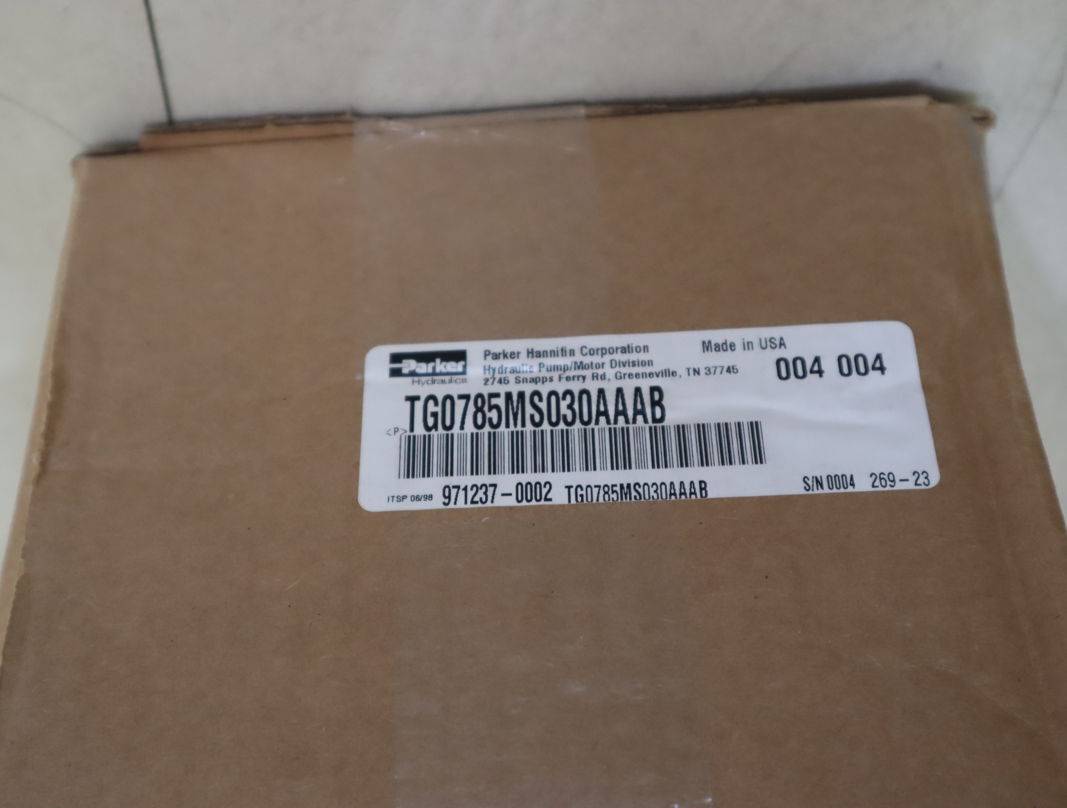 TG0785MS030AAAB 美国派克PARKER马达齿轮泵