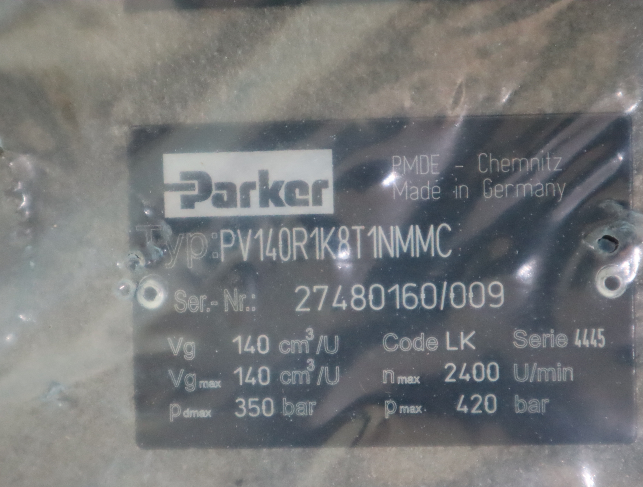 PV140R1K8T1NMMC 美国派克PARKER柱塞泵