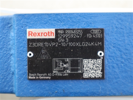 Z3DRE10VP2-1X/100XLG24K4M R901483255 德国力士乐REXROTH比例阀