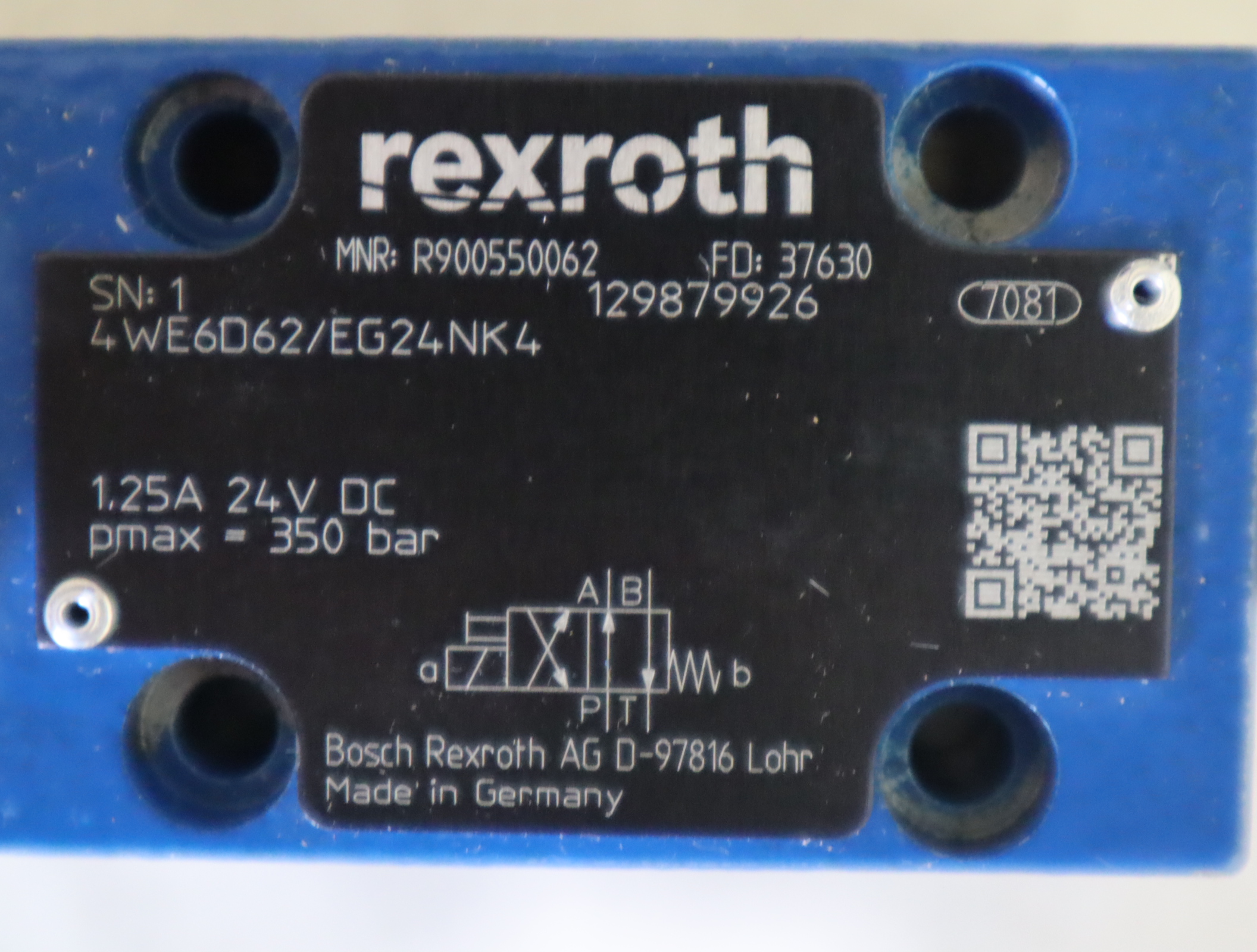 4WE6D62/EG24NK4 R900550062 4WE6D6X/EG24NK4力士乐REXROTH电磁阀