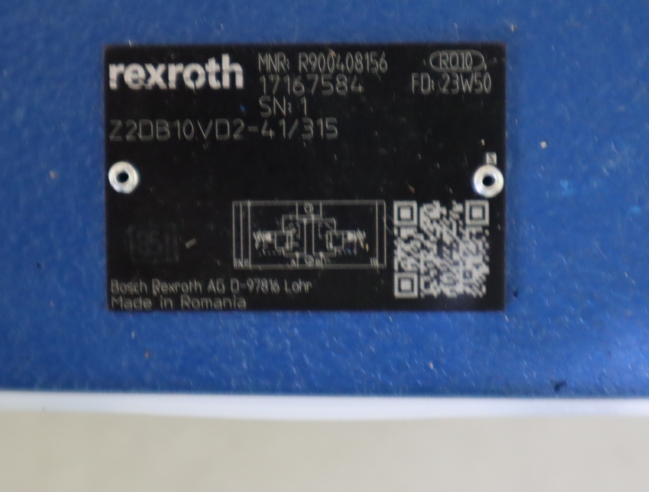 Z2DB10VD2-41/315 Z2DB10VD2-4X/315 R900408156 REXROTH 阀门
