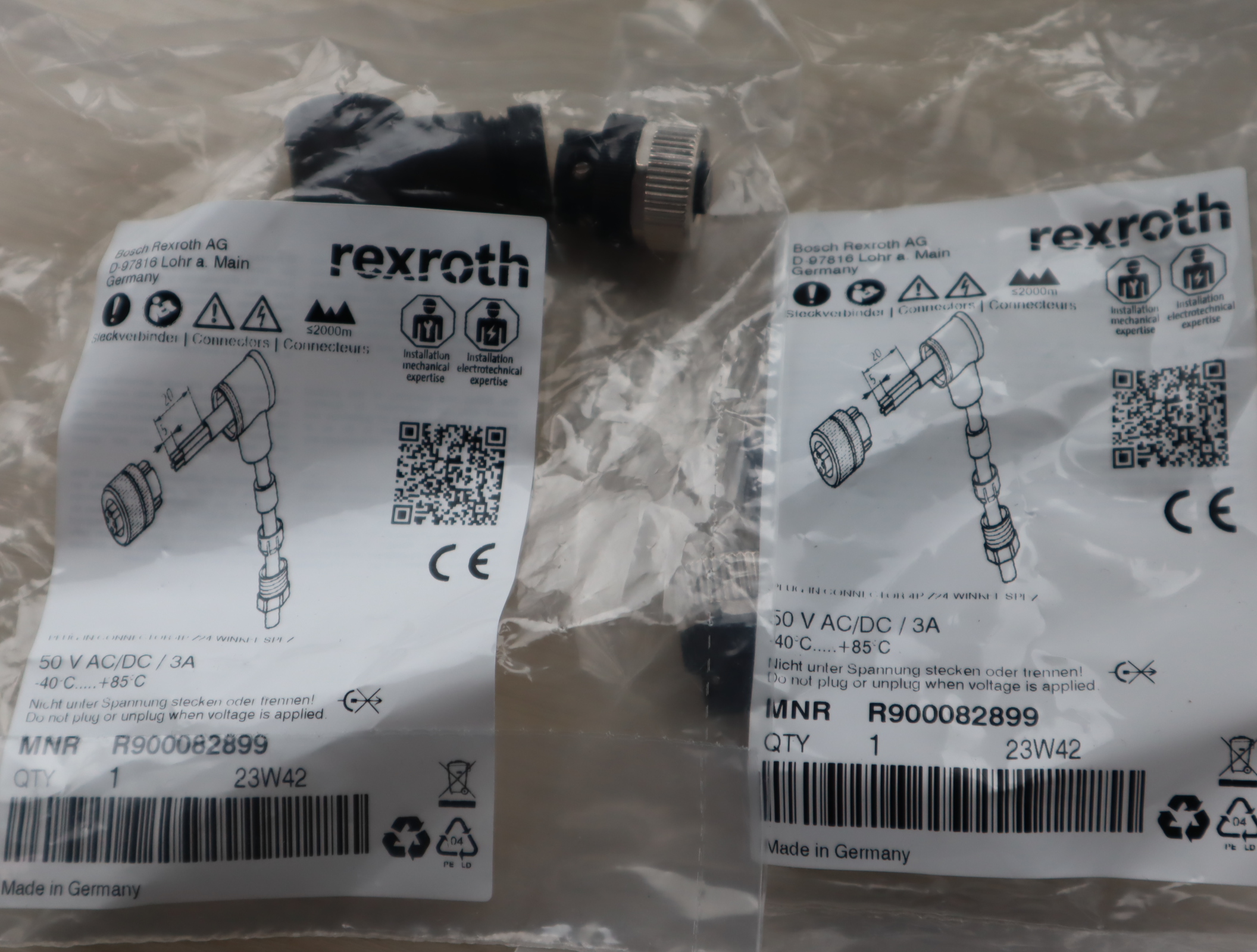 R900082899 4P Z24 WINKEL SPEZ 德国力士乐REXROTH插头