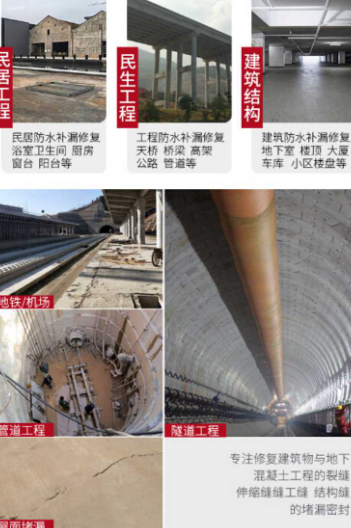 早强型微膨胀注浆料 隧道加固砂浆 地铁地面空鼓裂缝填充灌浆料