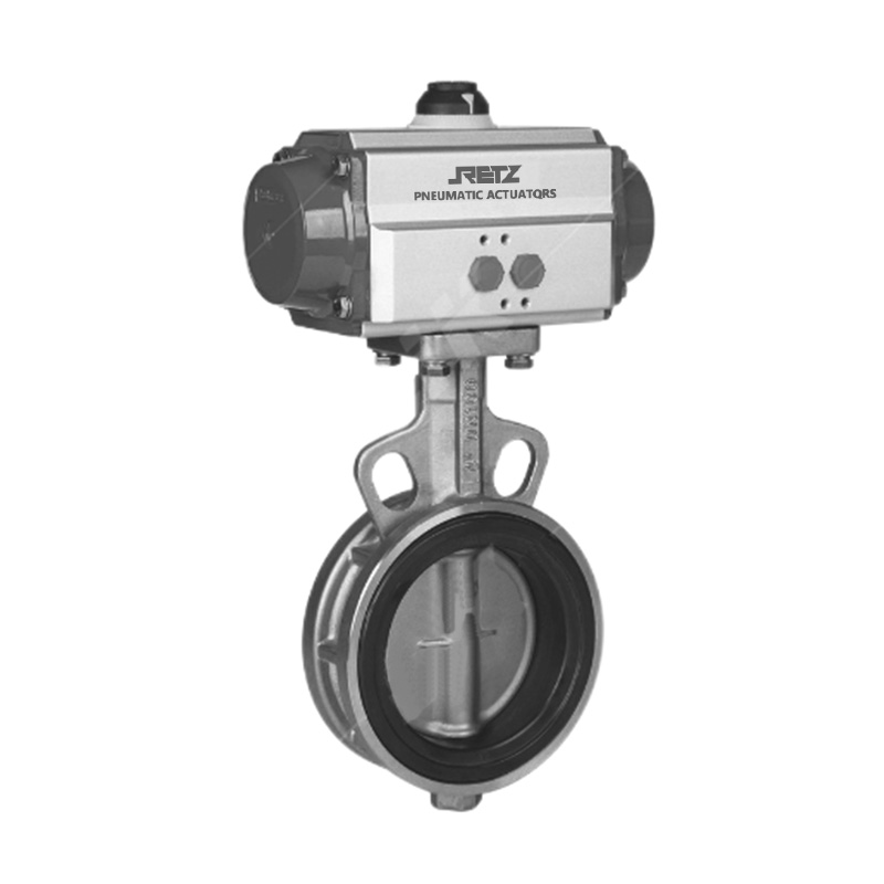 进口气动不锈钢蝶阀 美国RETZ瑞茨