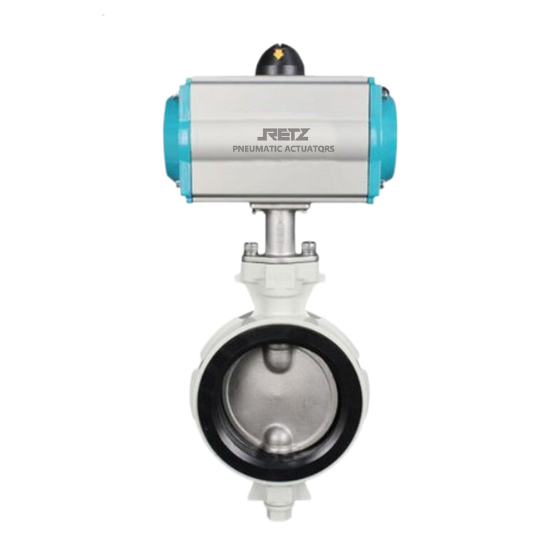 进口气动铝合金蝶阀 美国RETZ瑞茨
