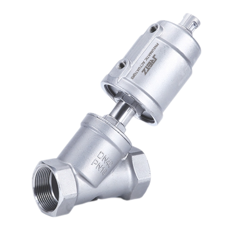 进口丝口不锈钢气动角座阀 美国RETZ瑞茨