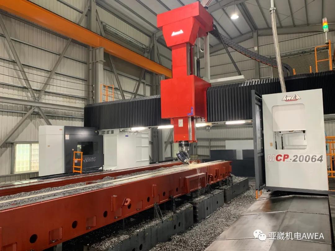 台湾亚崴机电LG10050龙门加工中心齿轮式主轴