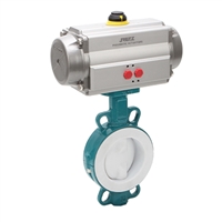 进口耐腐蚀气动衬PFA蝶阀 美国RETZ瑞茨