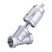 进口丝口不锈钢气动角座阀 美国RETZ瑞茨