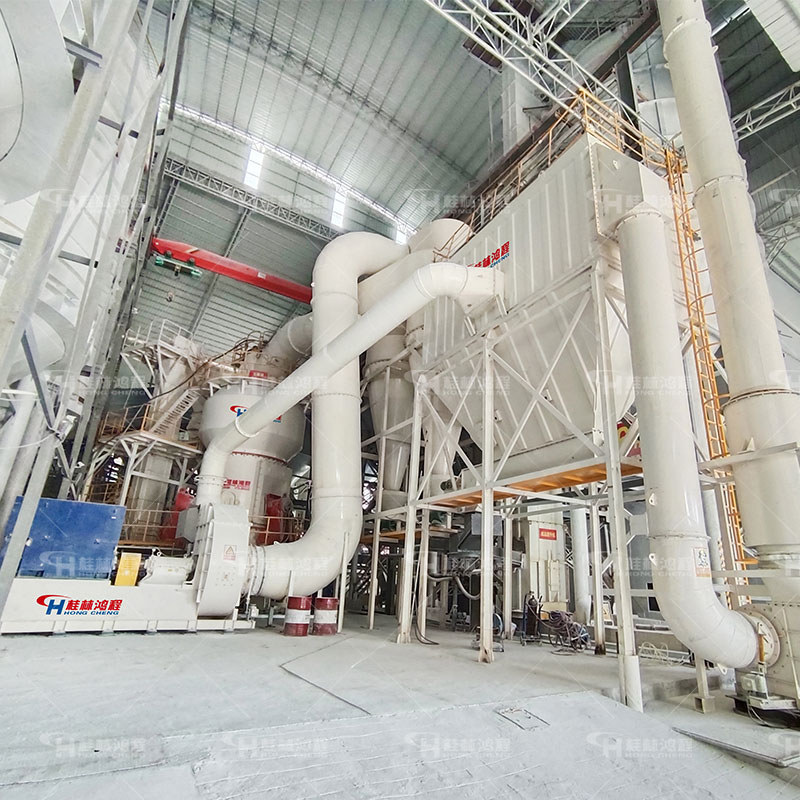 鸿程机械 锂辉石400目重晶石磨粉设备 白云石粉雷蒙机