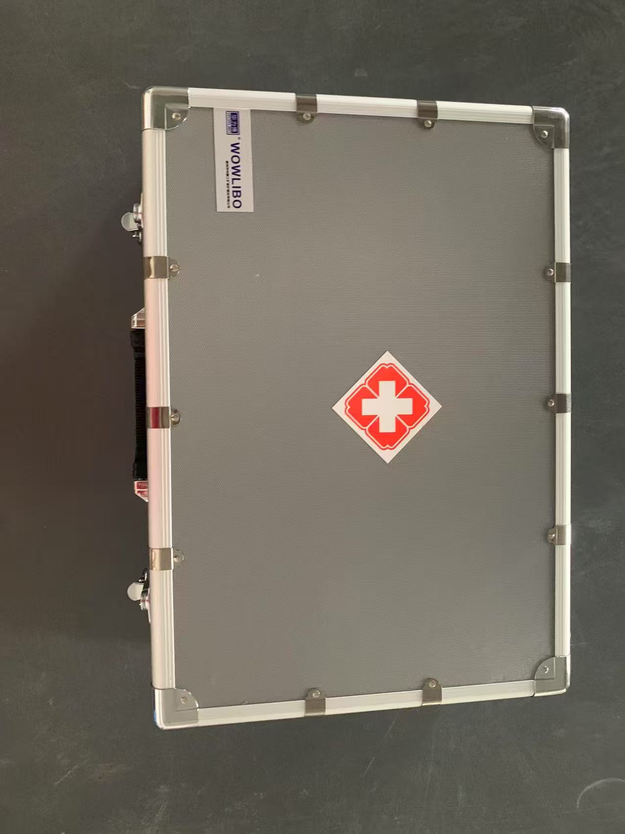 救援队用急救箱厂家 铝合金材质急救箱长48cm宽31cm15cm带安全扣