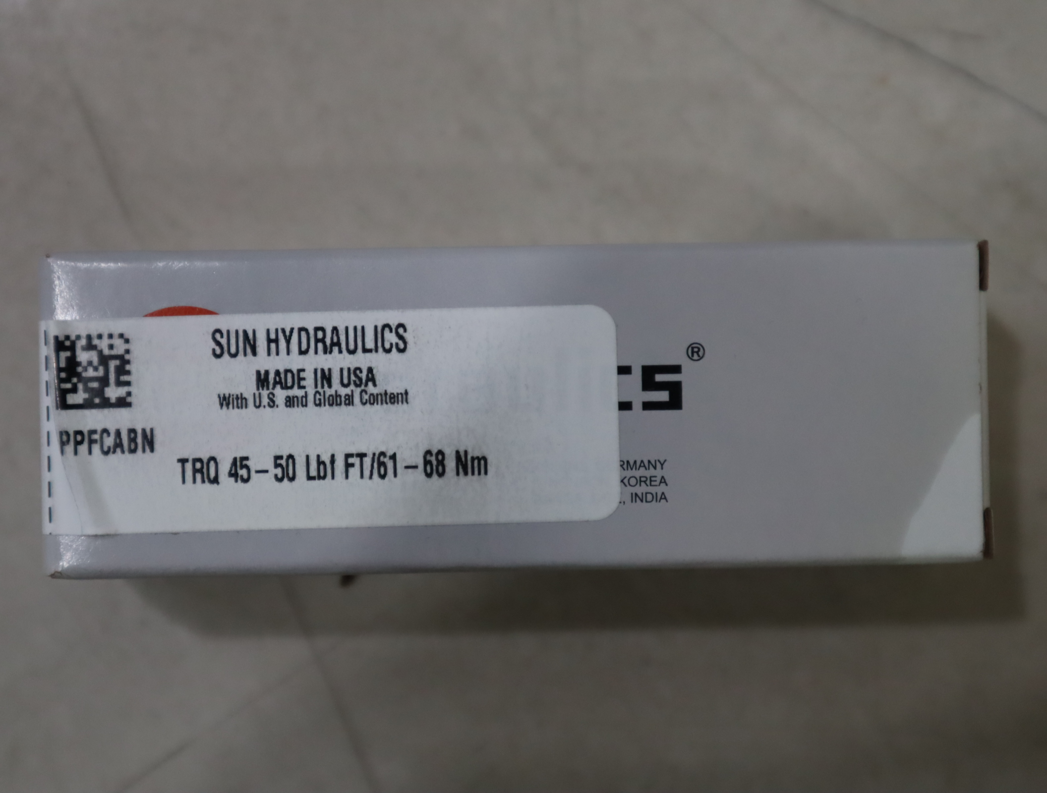 PPFCABN TRQ45-50LBF FT/61-68NM 美国太阳SUN液压阀