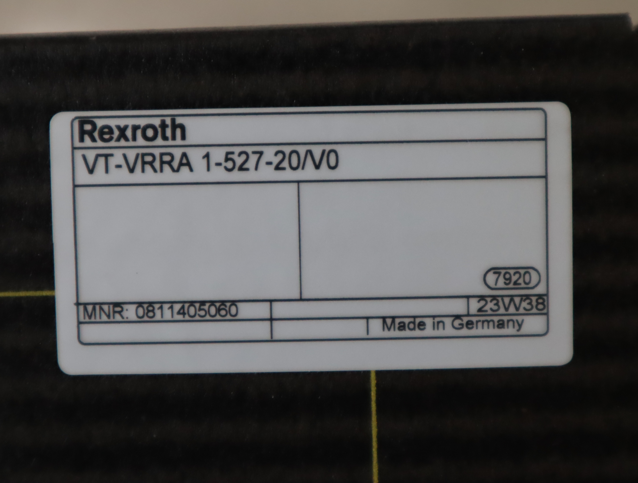 VT-VRRA 1-527-20/V0 VT-VRRA 1-527-2X/V0 0811405060 REXROTH