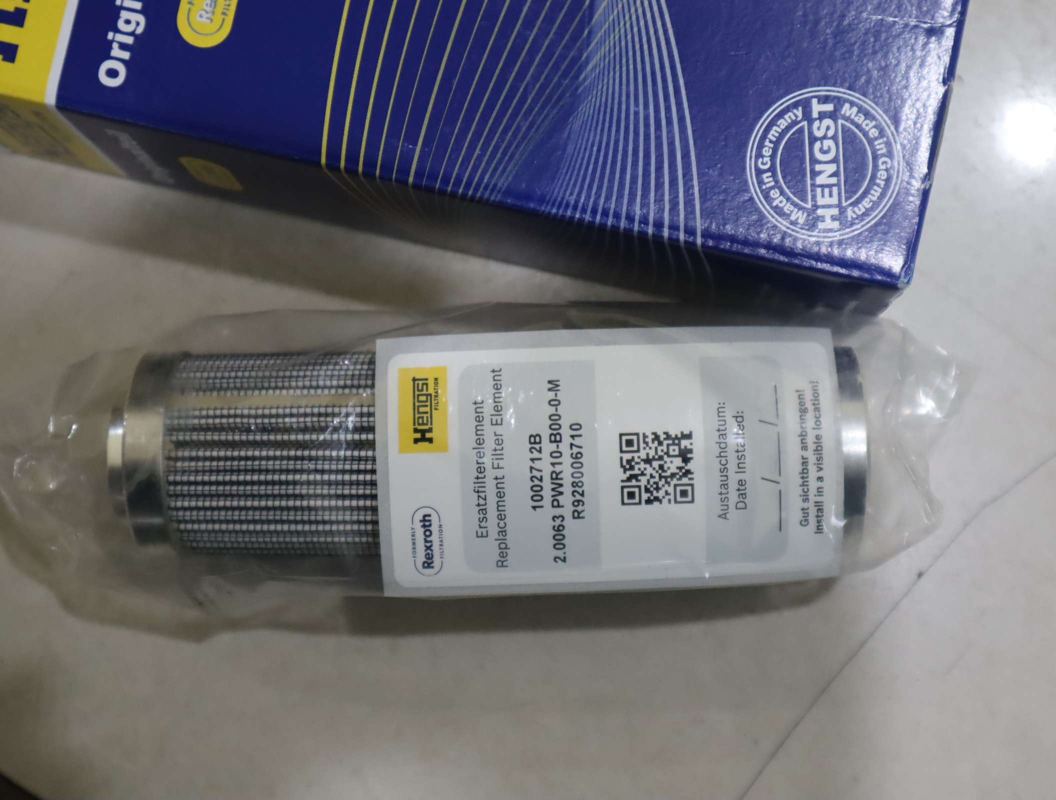 2.0063 PWR10-B00-0-M R928006710 1002712B 汉格斯特HENGST滤芯