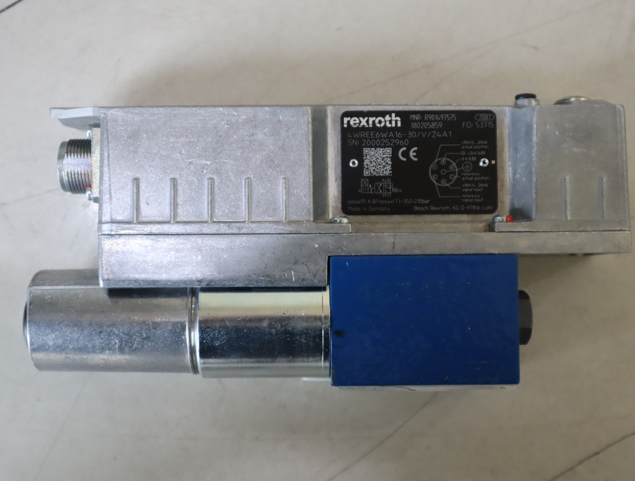 4WREE6WA16-30/V/24A1 R901497575 德国力士乐REXROTH比例阀