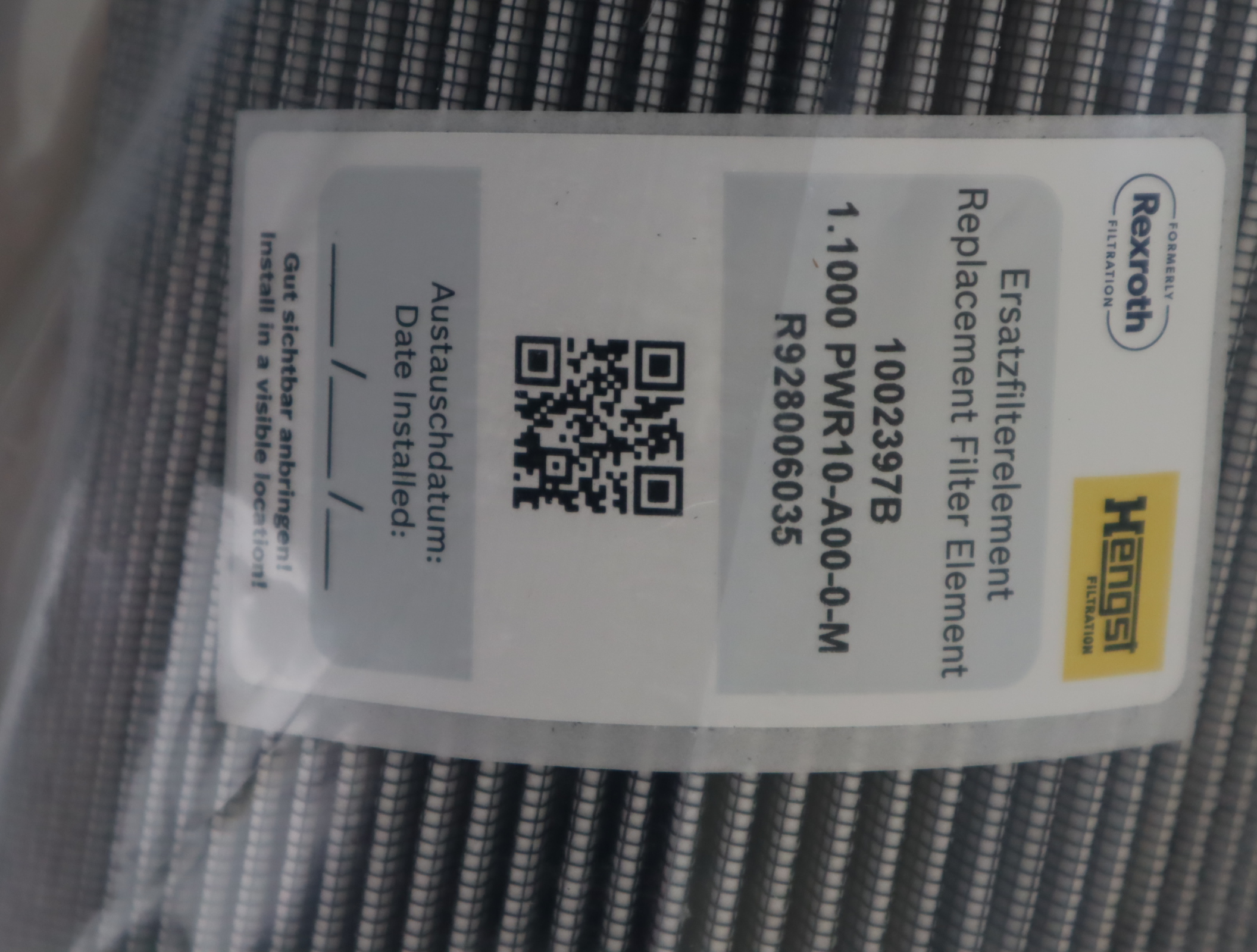 R928006035 1.1000 PWR10-A00-0-M 1002397B 汉格斯特HENGST滤芯