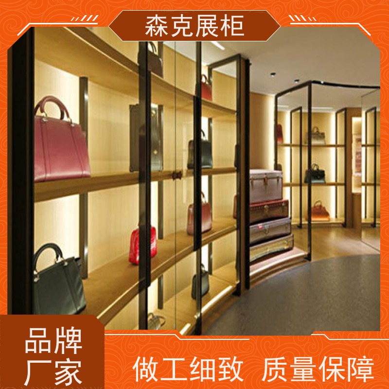 服装制作工厂 男装展柜订做 儿童明亮风服装架定制 森克