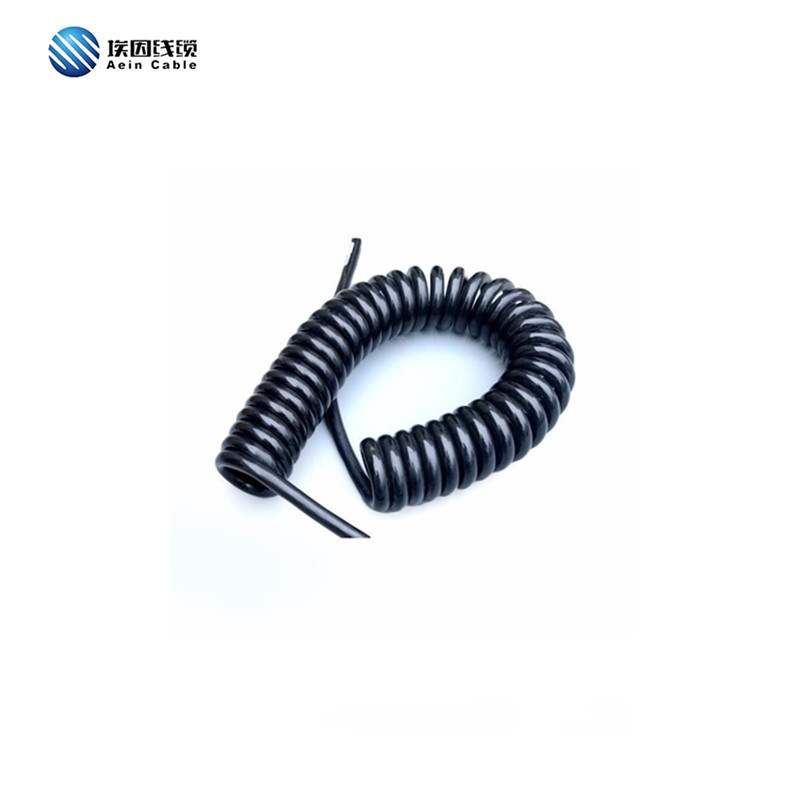 TPE-E/PUR 多芯 屏蔽螺旋电缆 适用照明机械移动设备等