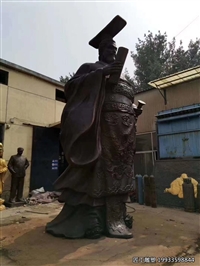 玻璃钢铸铜宰相人物装饰摆件雕塑