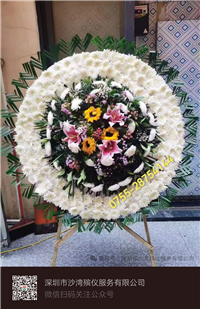 深圳市殡仪馆花圈预定 代写挽联 配送至灵堂