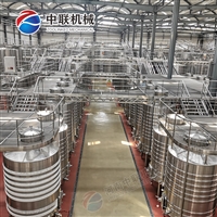 全自动果酒生产设备 成套葡萄酒加工流水线