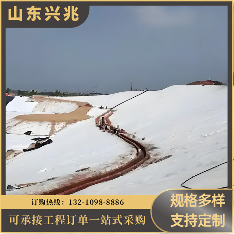 兴兆 沼气池 氧化塘 鱼塘养殖 专用土工膜 防水黑膜0.3mm