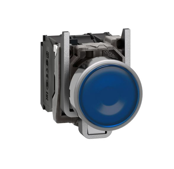 XB4带灯平头按钮XB4BW36B5施耐德