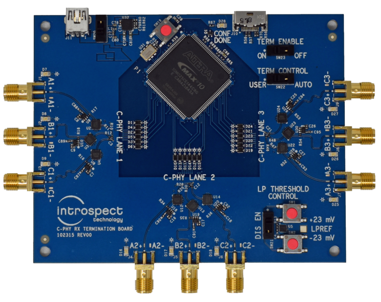 Introspect MIPI C-PHY RTB测试端板