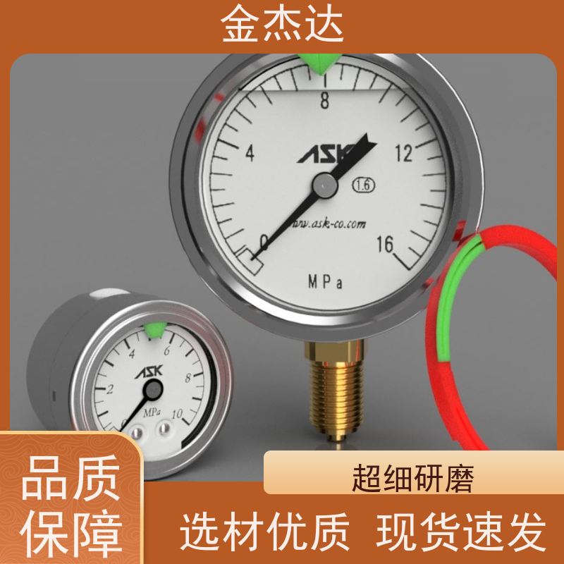 ASK油压表 OSG-AT-G1/4-60x1MPaASK压力表 不锈钢耐震 易于辩识