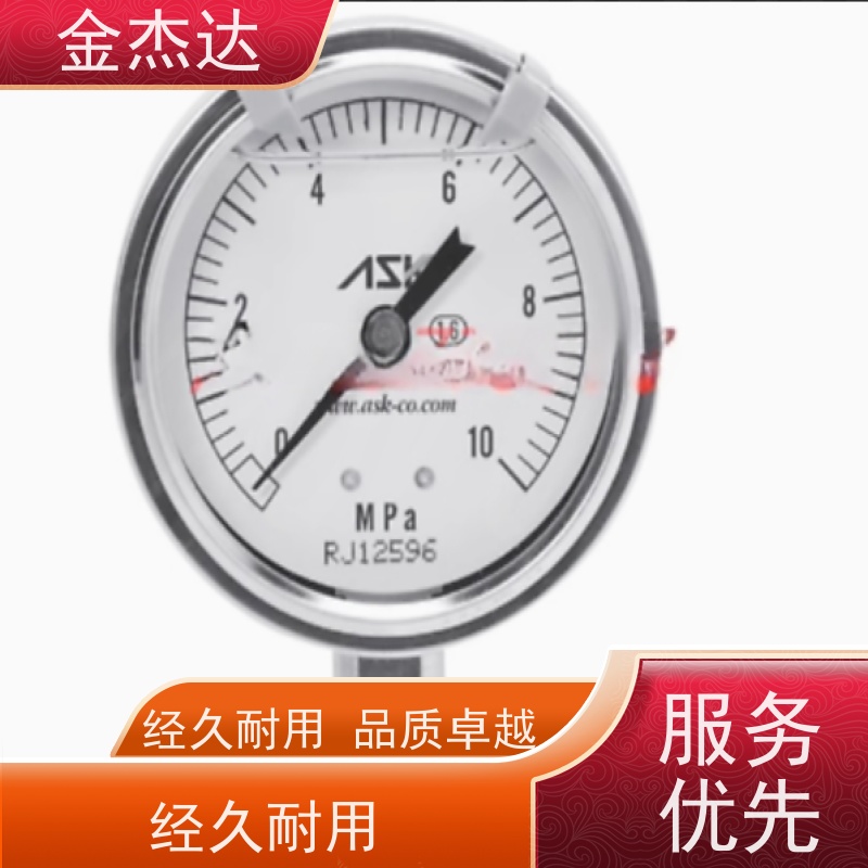 ASK油压表 OSG-AT-G1/4-60x16MPa ASK 不锈钢耐震 易于辩识