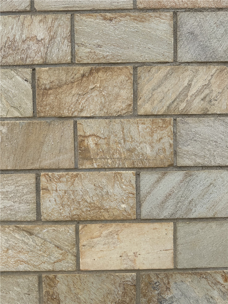 古朴美-天然蘑菇石 凹凸面石头 黄木纹冰裂纹文化石 