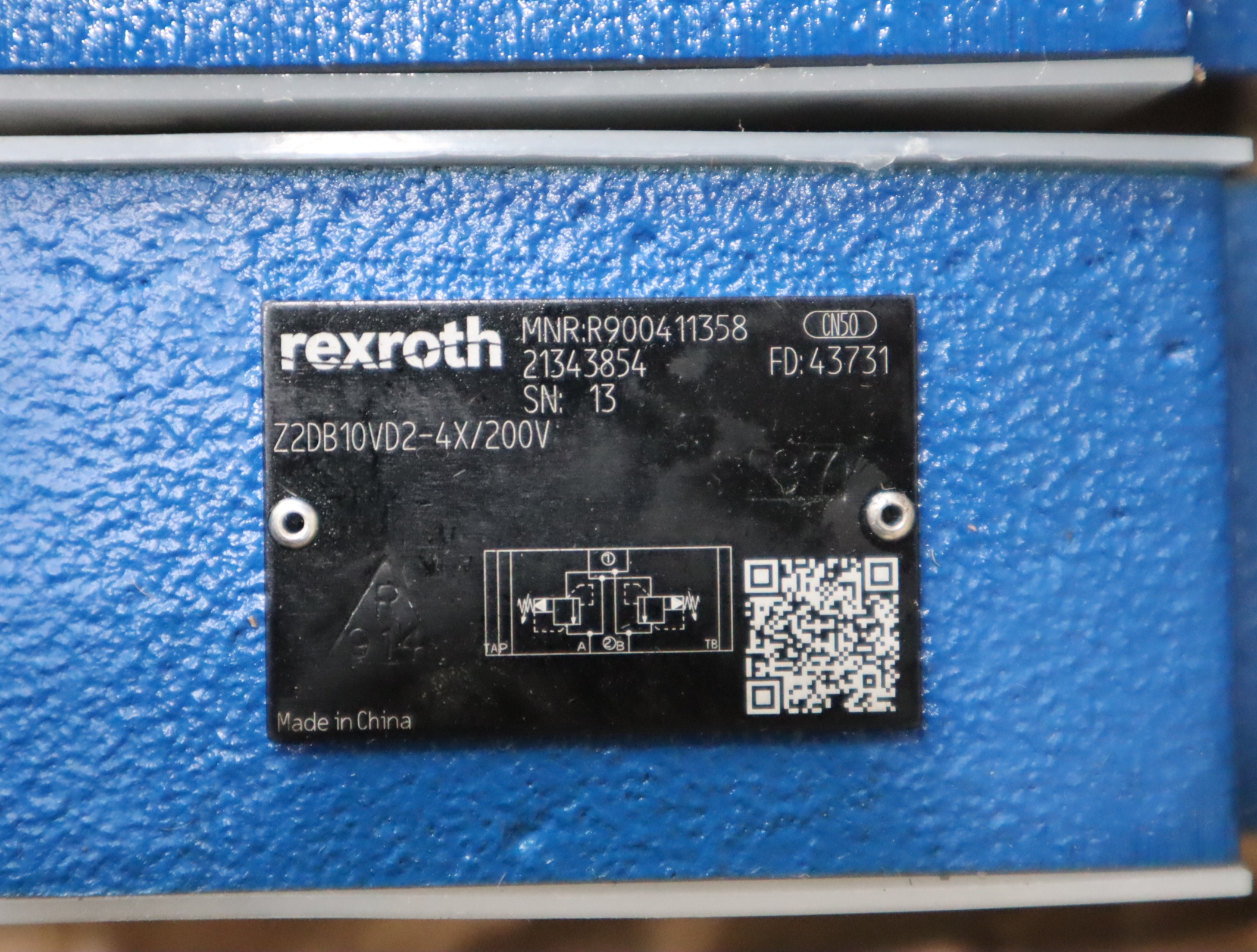 Z2DB10VD2-4X/200V R900411358 Z2DB10VD2-42/200V 力士乐REXROTH