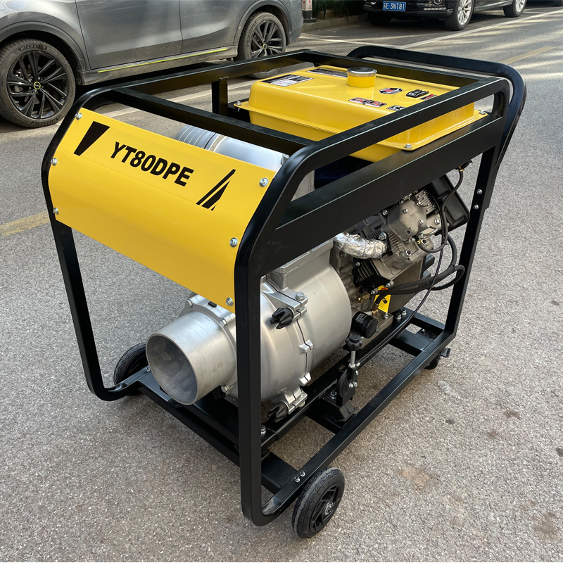 伊藤动力移动式8寸柴油机抽水泵YT80DPE