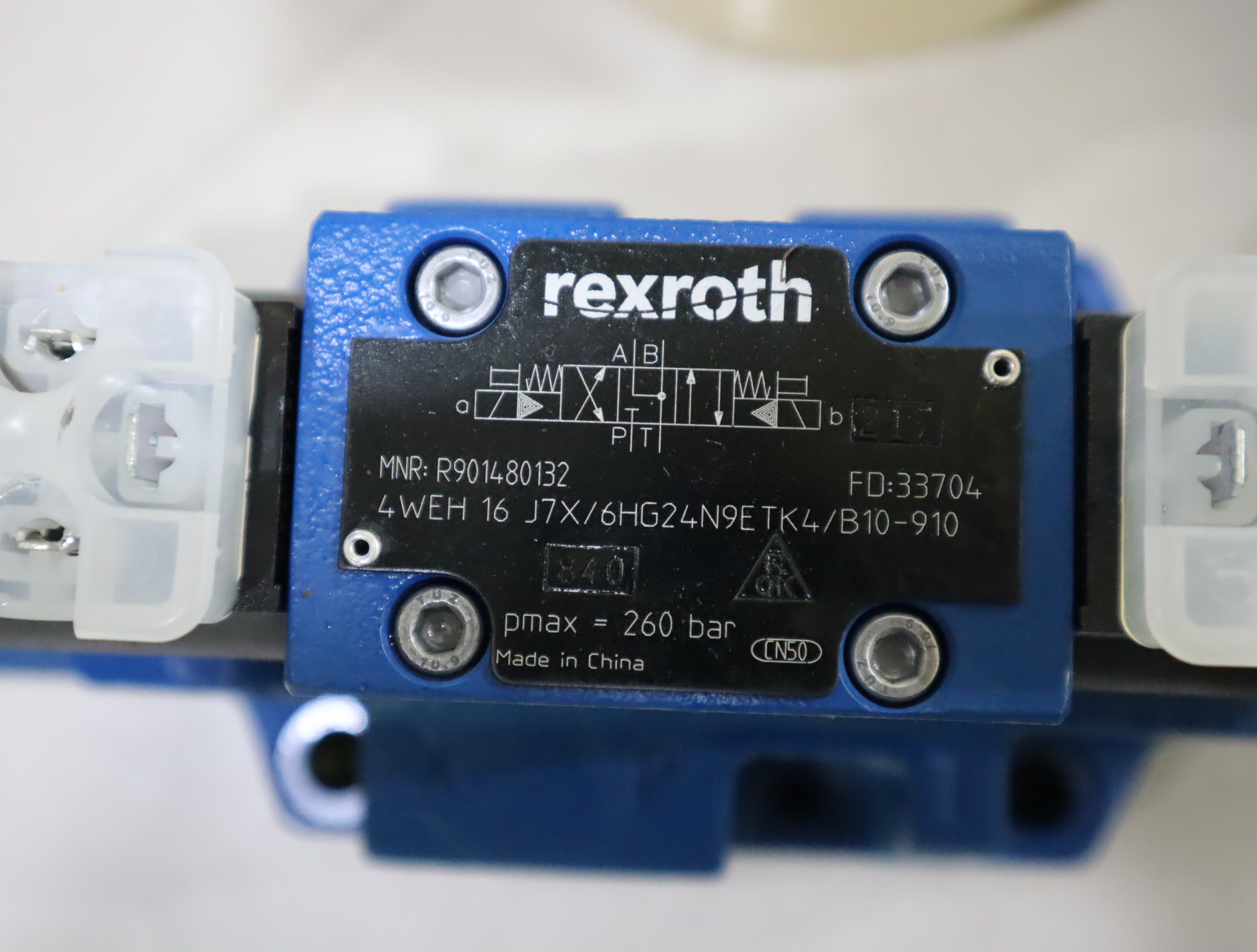 4WEH16J7X/6HG24N9ETK4/B10-910 R901480132 力士乐REXROTH电液阀