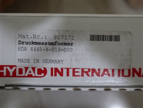 HDA4445-A-016-000 907171 德国贺德克HYDAC 压力温度传感器