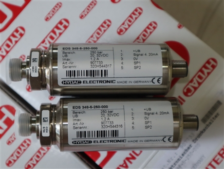 EDS348-5-250-000 907733 德国贺德克HYDAC 压力温度传感器