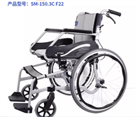 济南康扬轮椅专卖150.3CF22轻便轮椅航钛合金轮椅加宽轻便轮椅