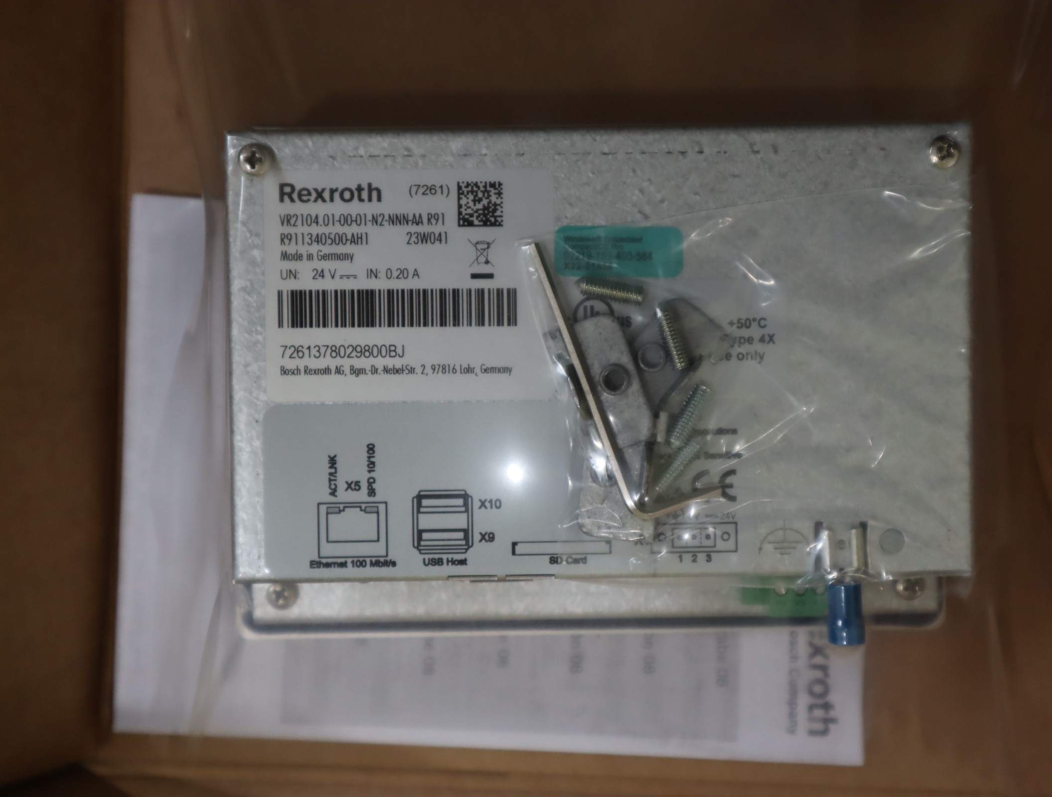 R911340500 VR2104.01-00-01-N2-NNN-AA 力士乐REXROTH控制面板