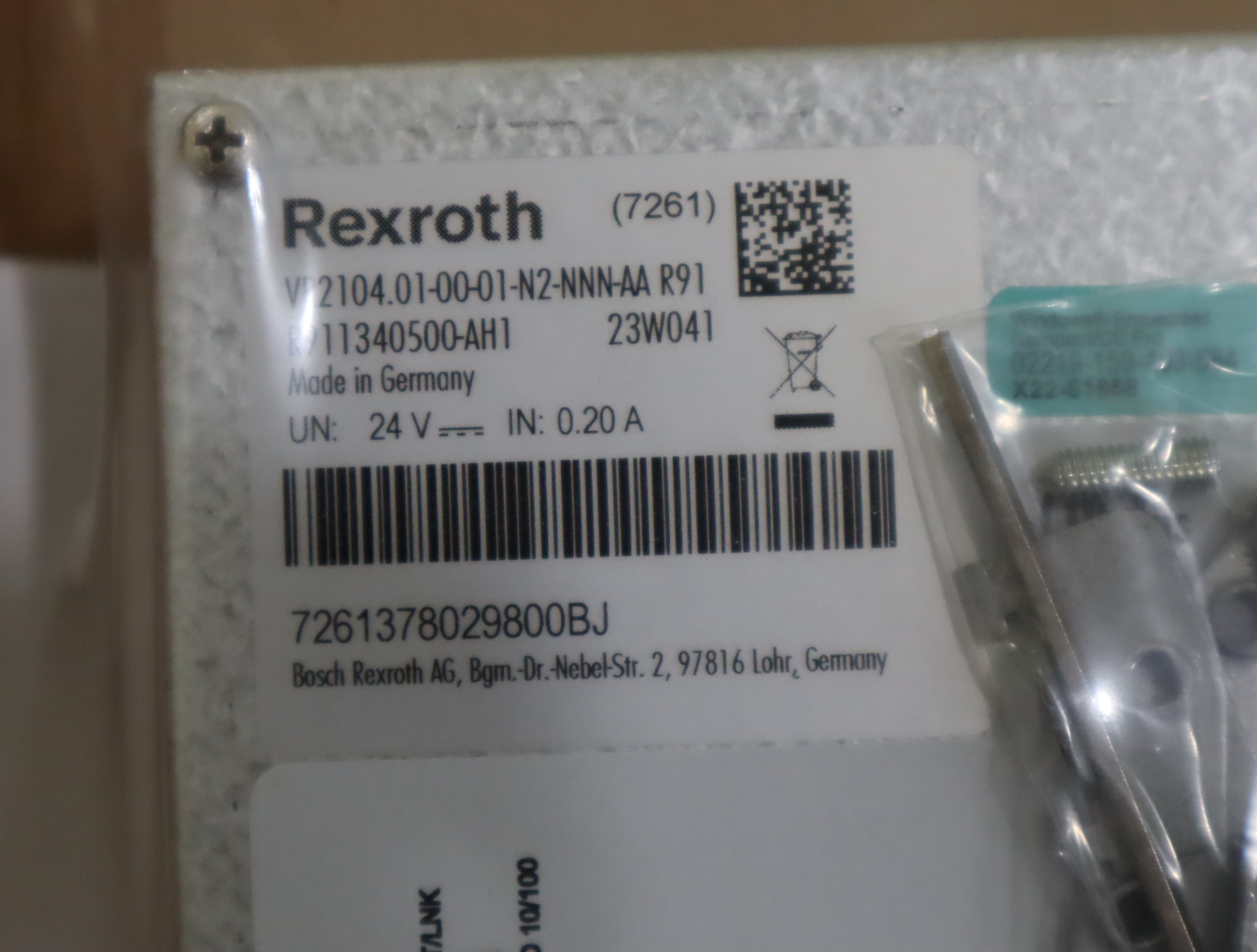 R911340500 VR2104.01-00-01-N2-NNN-AA 力士乐REXROTH控制面板