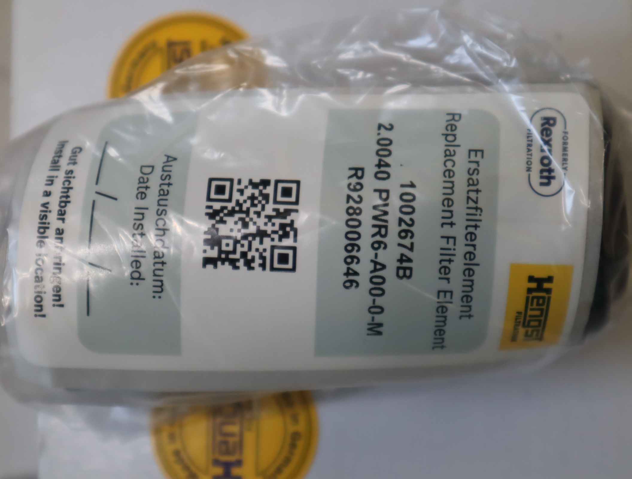 R928006646 2.0040 PWR6-A00-0-M 1002674B 汉格斯特HENGST滤芯