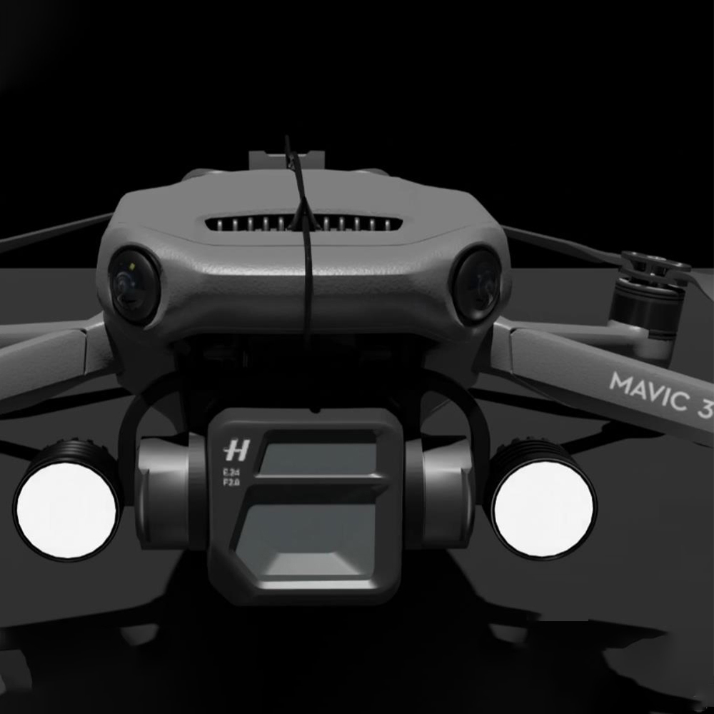 卡扣快拆云台控制适配DJI消费级无人机T10 组合探照灯