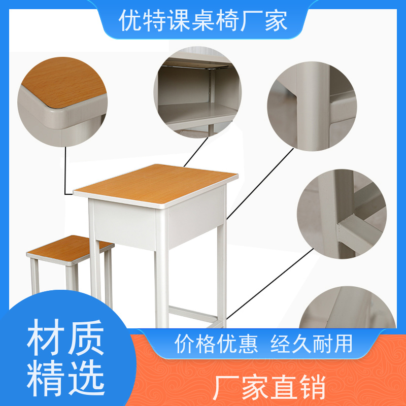 会议桌职员培训桌条形桌油漆实木皮1米2会议室双人长桌椅组合
