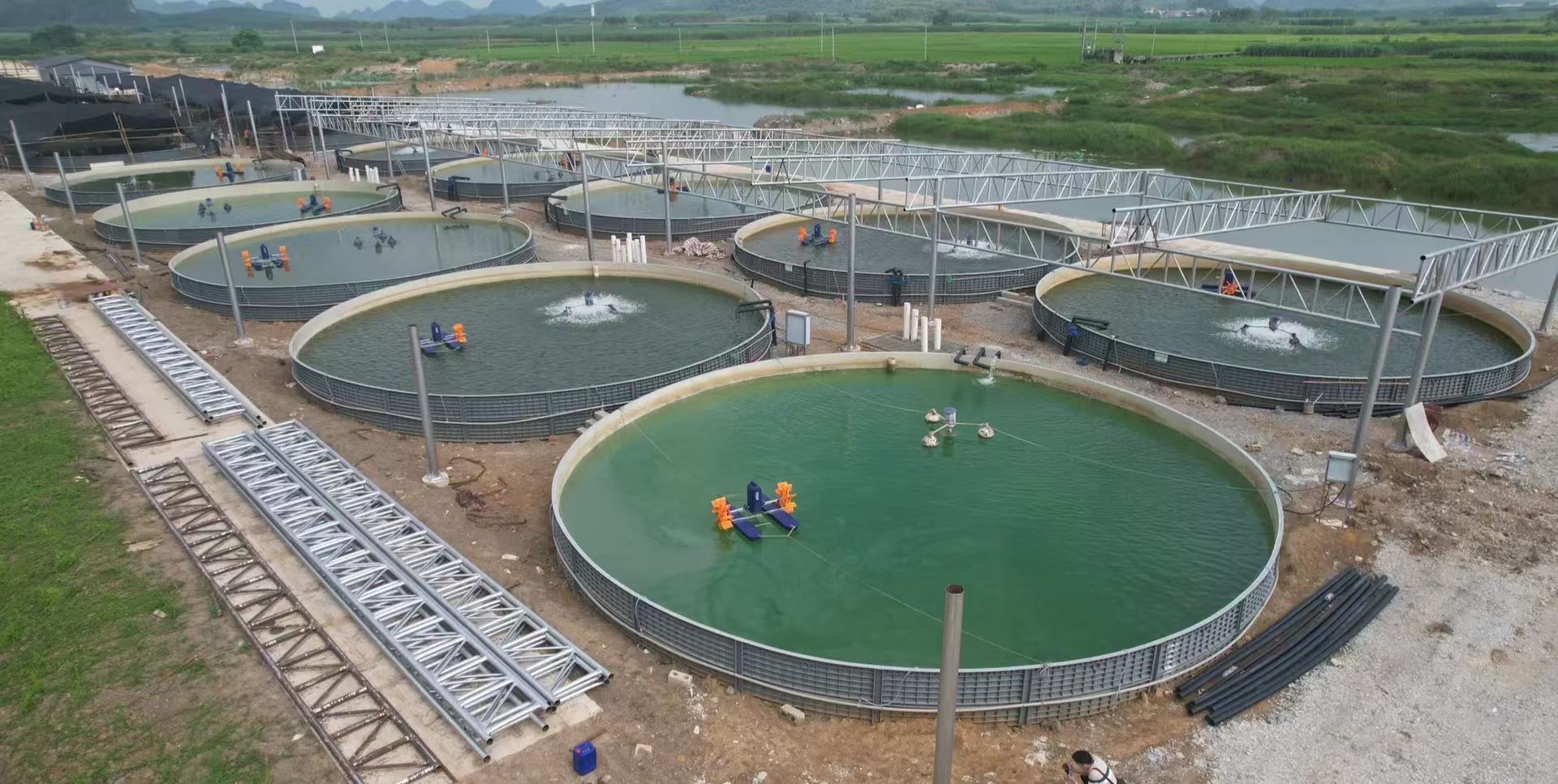 千橡耐磨防腐蚀抗老化食品级pp养鱼池