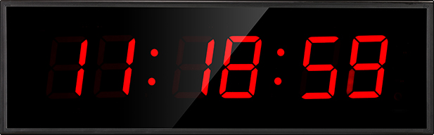 述泰老人大数字LED液晶数码管显示电子钟 挂墙客厅