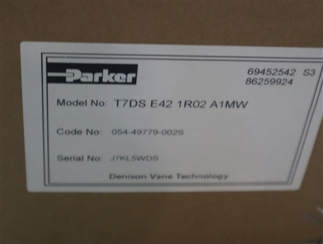 T7DS E42 1R02 A1MW 054-49779-002S 派克PARKER叶片泵中国上海产