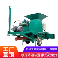 养牛场饲料打捆机 三缸套袋压块机 青贮圆捆包膜机