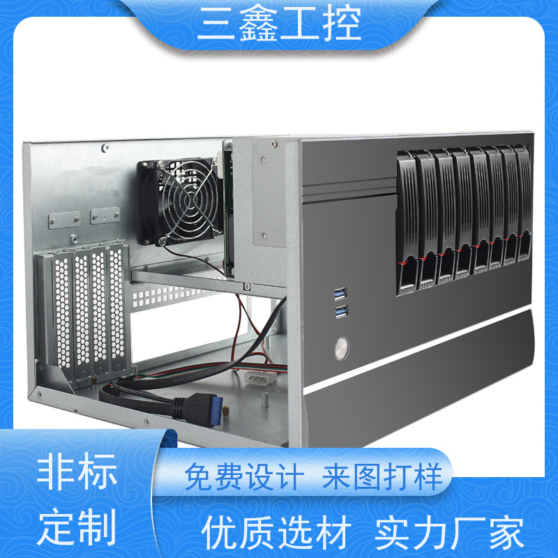 厂家供应上架式电力通讯工业机箱 机柜外壳 多硬盘位 TY-4UX喷塑工艺